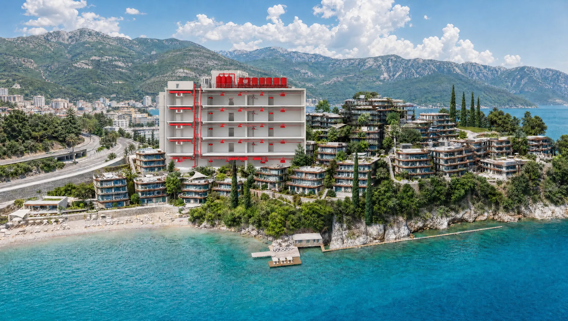Dukley Gardens, hotel u preseku